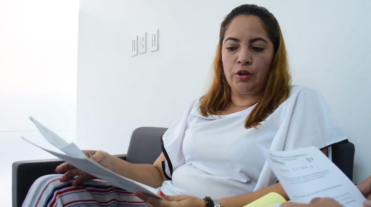 Diana Zapata Ortiz, madre de Sebastián (Q.E.P.D.).