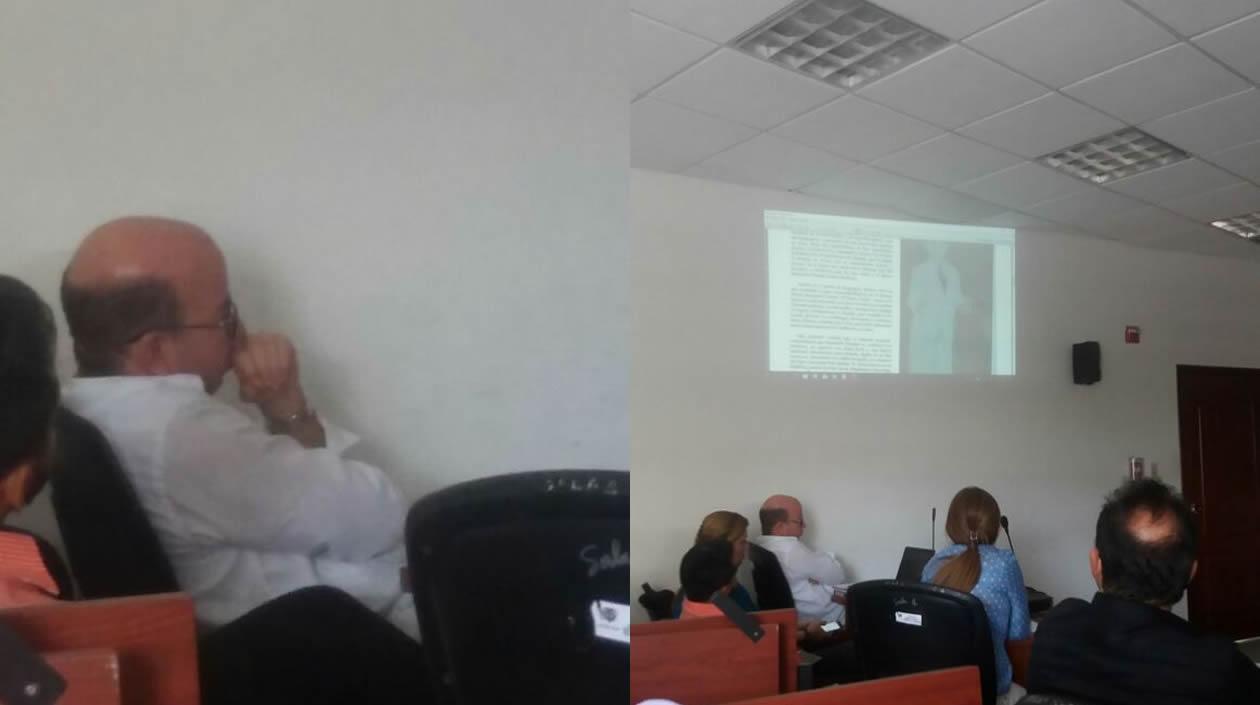 El Fiscal Gustavo Orozco Pertuz, en una de las audiencias.