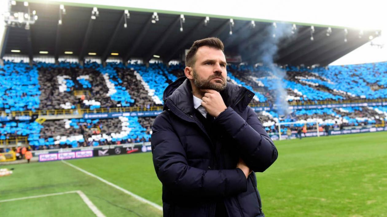 Iván Leko, técnico del Brujas. 