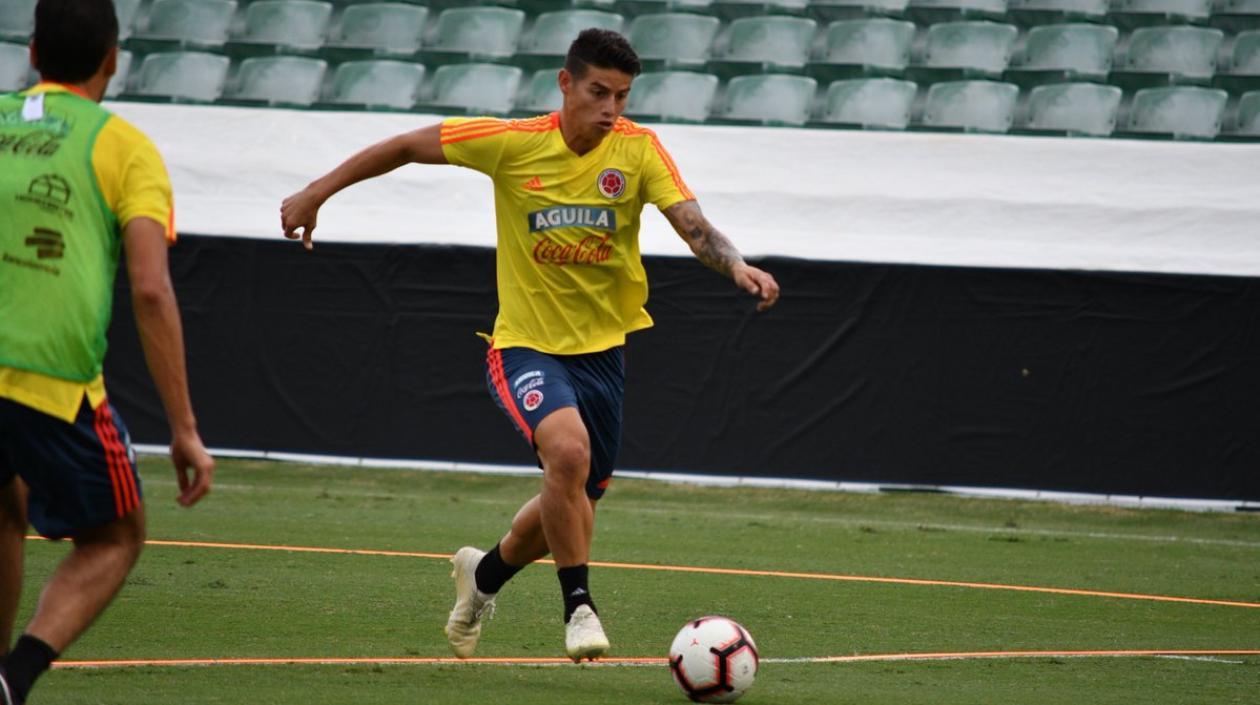 James Rodríguez regresó para este ciclo de amistosos. 