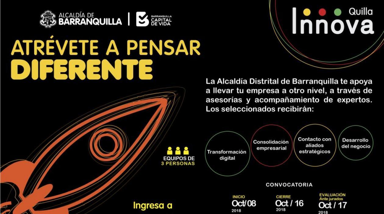 Afiche de la convocatoria Quilla Innova.