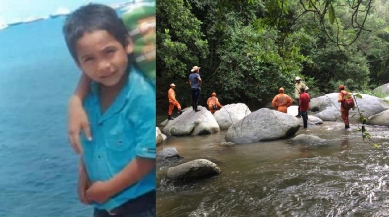 El niño Alberto Cardona Sanguino es buscado en varios frentes.