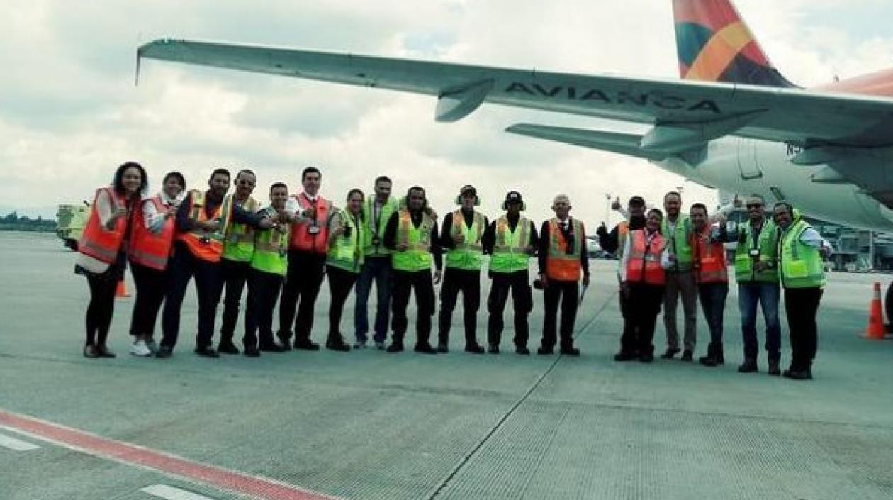 Imágenes durante el primer vuelo.