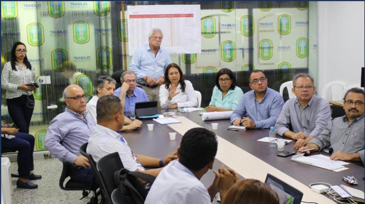 Reunión del POT en Soledad.