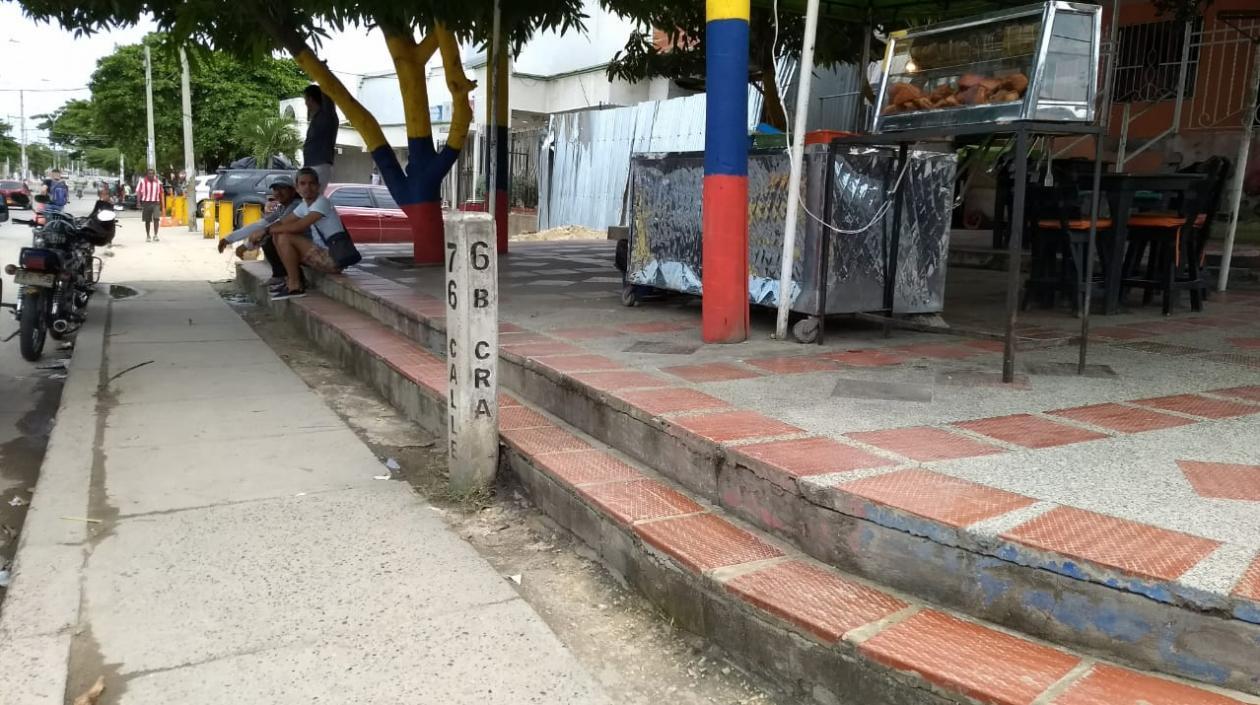 En este lugar fue el atentado donde perdió la vida una anciana a manos de sicarios en el barrio El Bosque