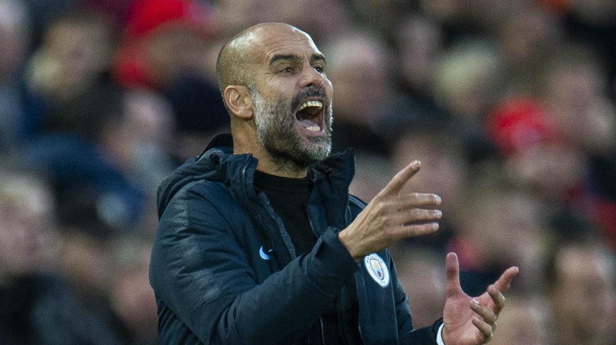 Pep Guardiola, técnico español. 