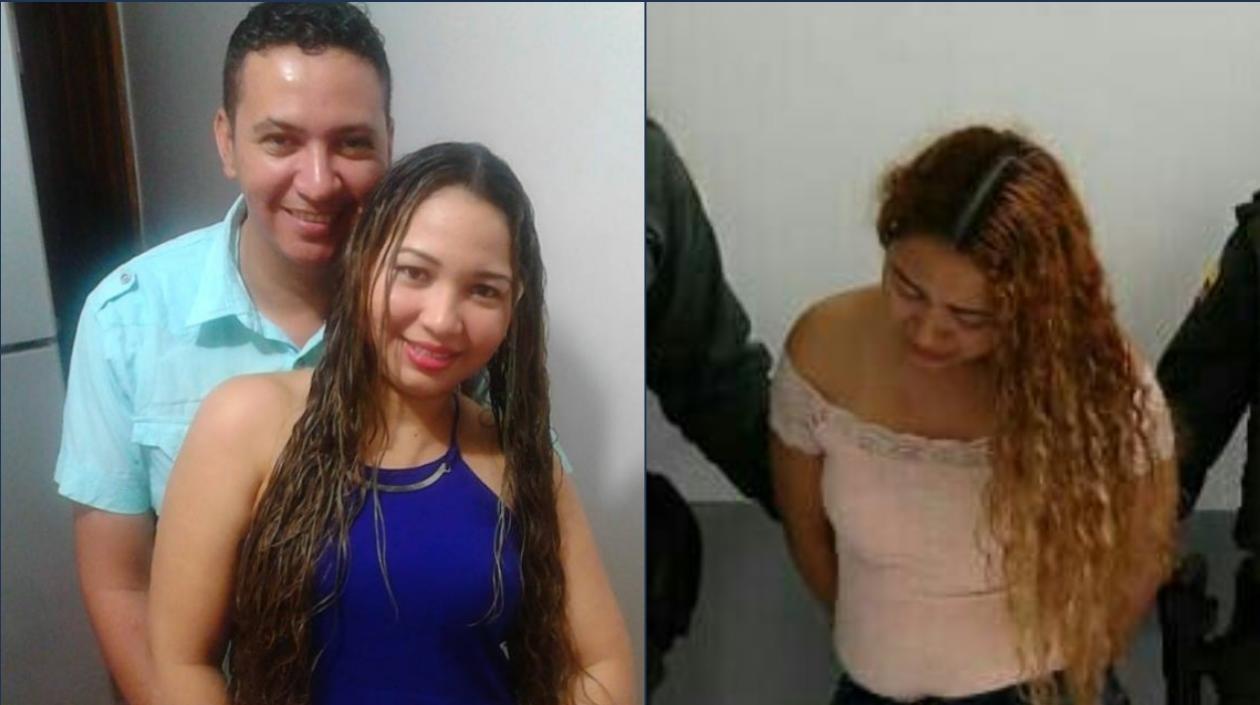 José María López Molinares con su pareja Tivisay Lobo Fuentes, que fue capturada por homicidio.