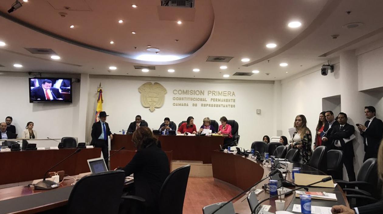 Comisión Primera de la Cámara.