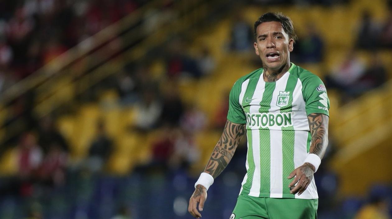 Dayro Moreno, delantero de Atlético Nacional. 