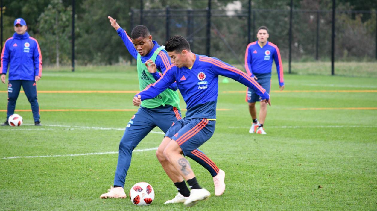 Wilmar Barrios y James Rodríguez serán titulares con Colombia. 