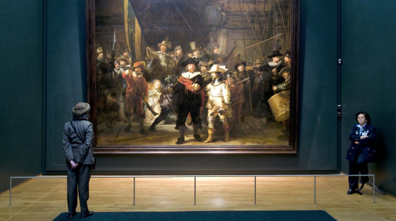 La Ronda de noche del pintor neerlandés Rembrandt.