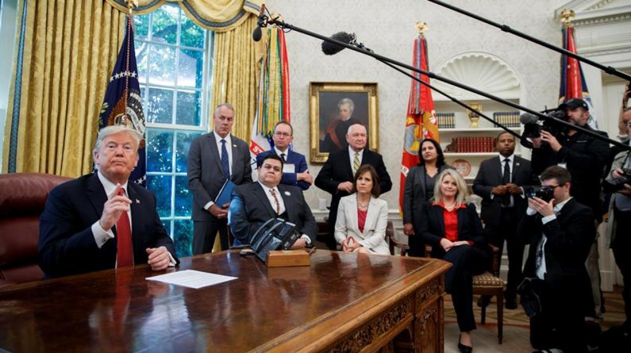 Donald Trump, presidente de Estados Unidos, podría reunirse con Maduro, solo si hay pasos democráticos.