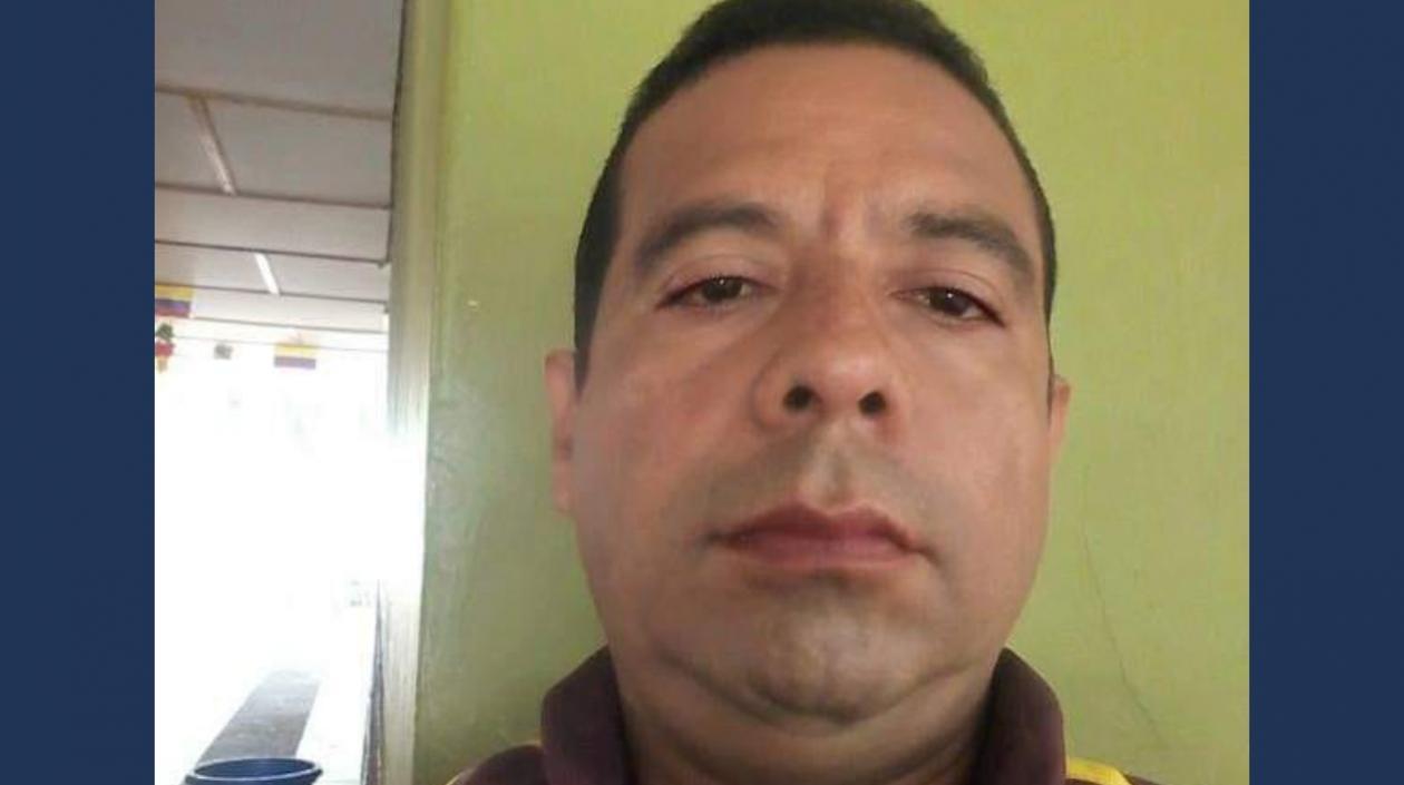 René Cueto Pantoja, vigilante fallecido en accidente.