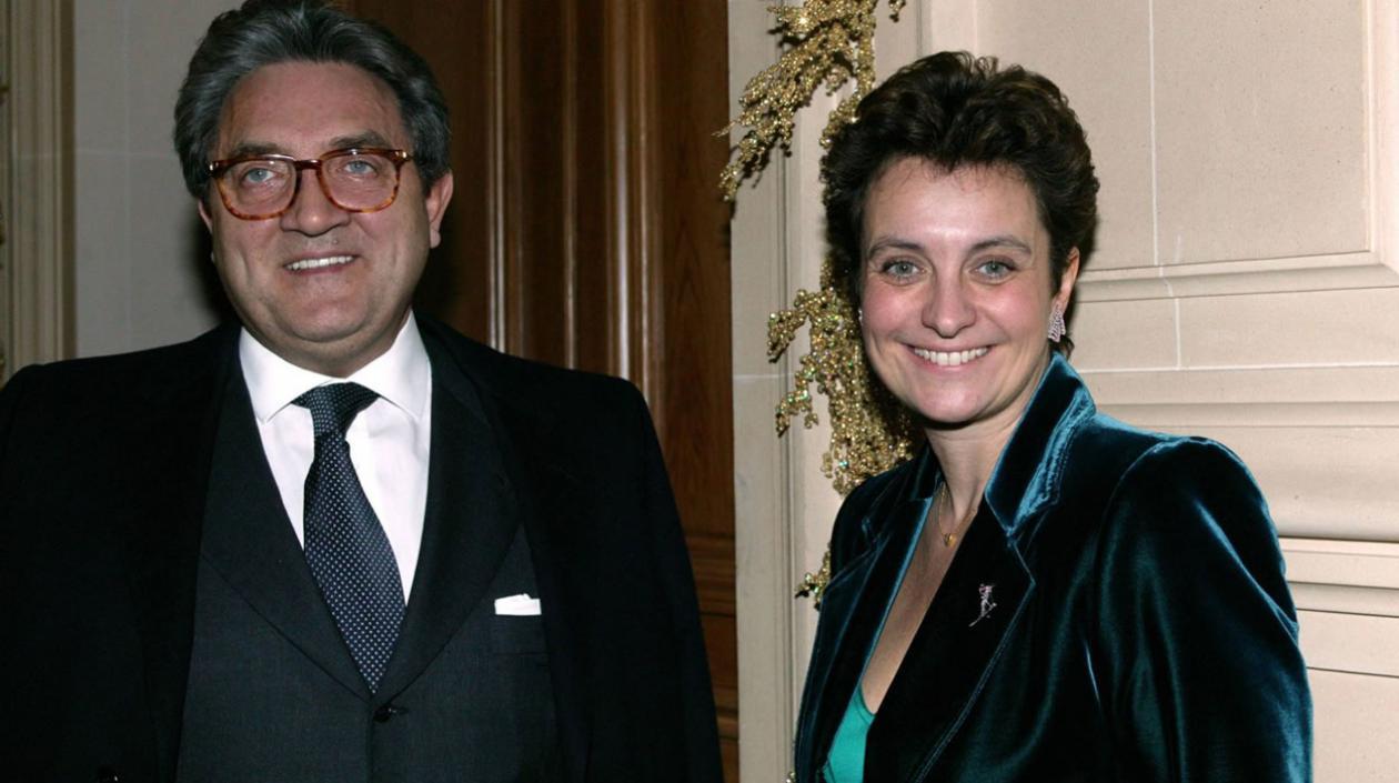 Wojciech Janowski y su esposa Sylvia Ratkowski-Pastor, hija de Hélène Pastor, en Mónaco, en 2003