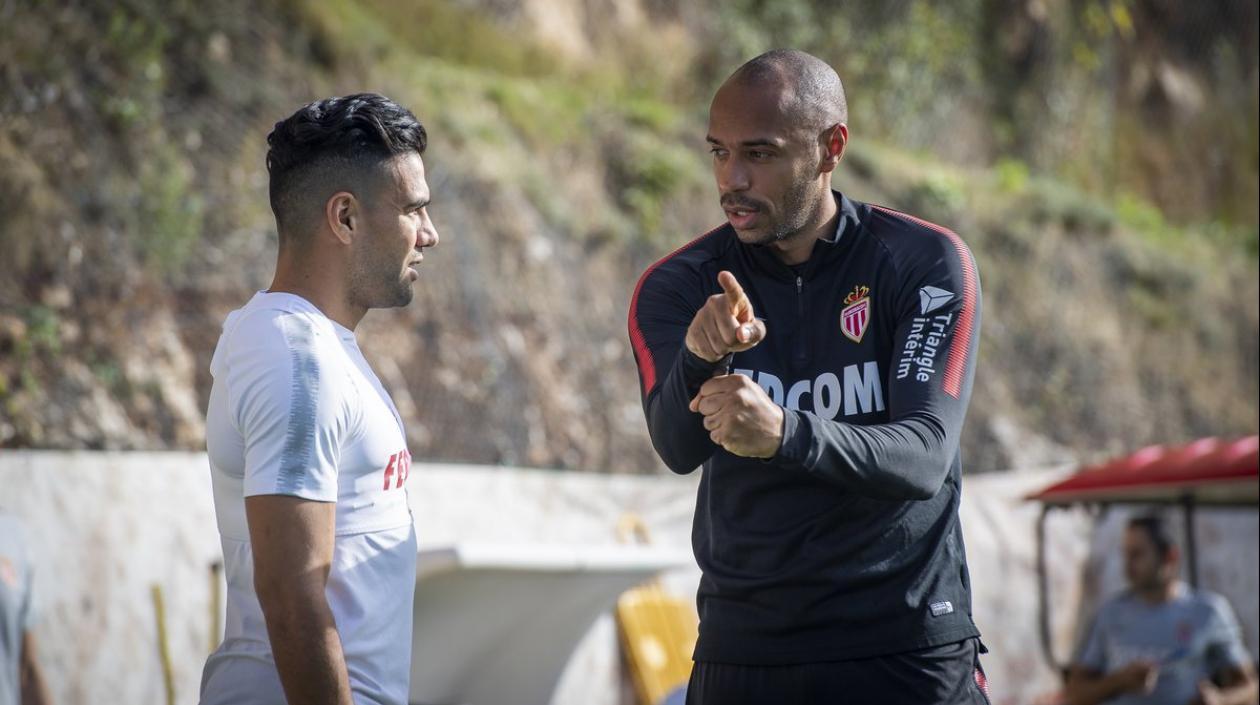 Radamel Falcao y Thierry Henry.