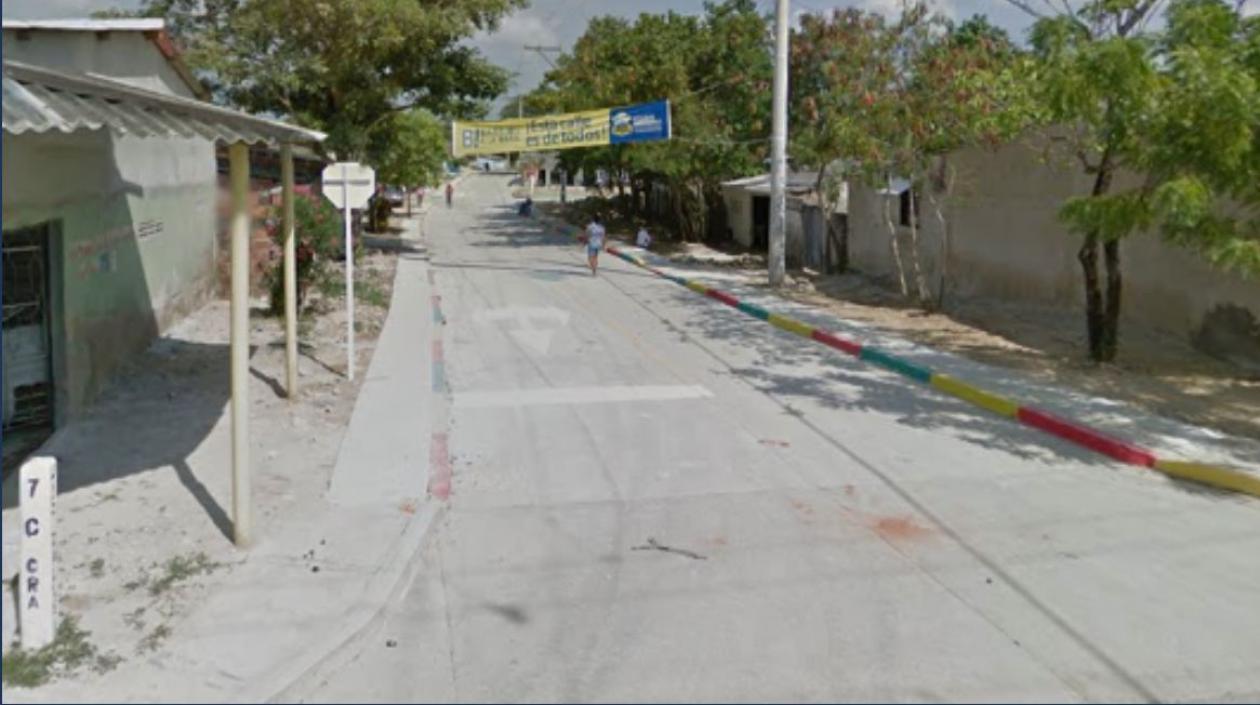 Esquina de la calle 75 con carrera 7C en el barrio El Bosque.