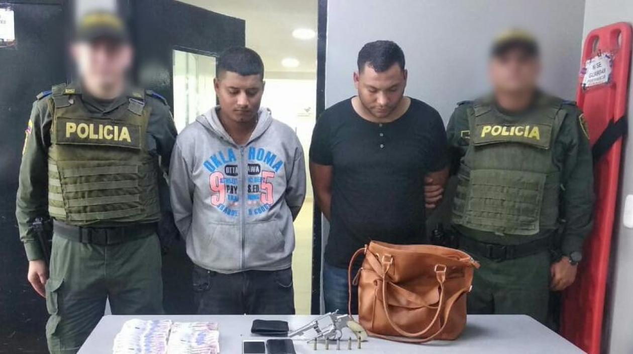 José Luis Atencia Ospino y Freddy Alberto Tejeda Hernández, los capturados.