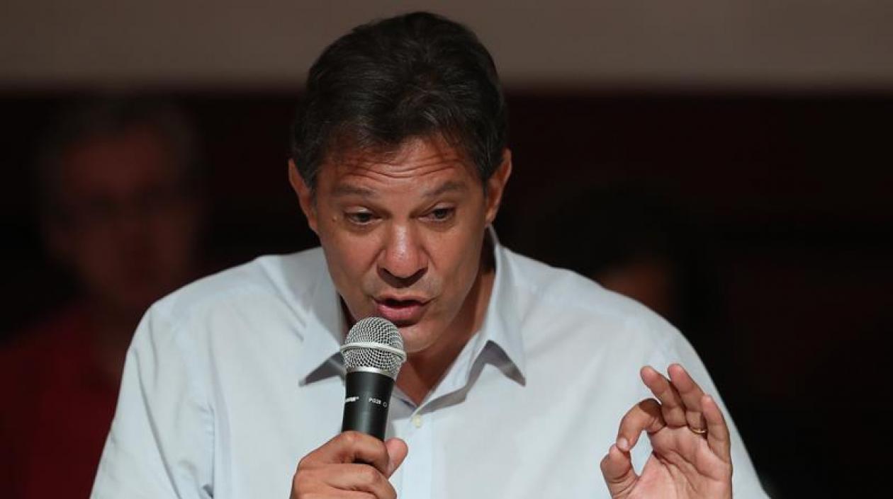 El candidato progresista Fernando Haddad.