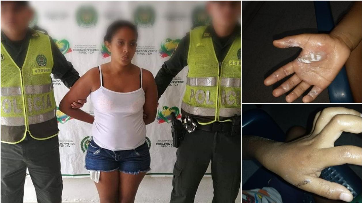 Angélica Polo Gutiérrez fue capturada en Ponedera por violencia intrafamiliar.