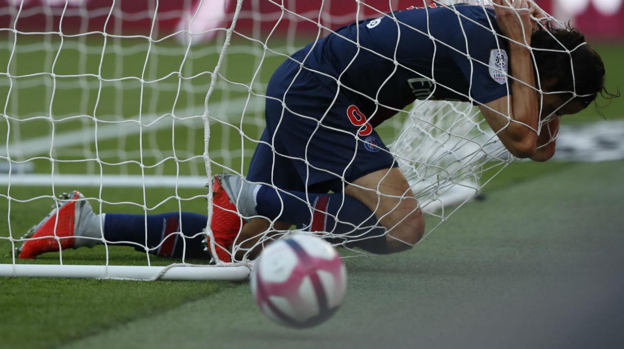 Edison Cavani, delantero uruguayo. 
