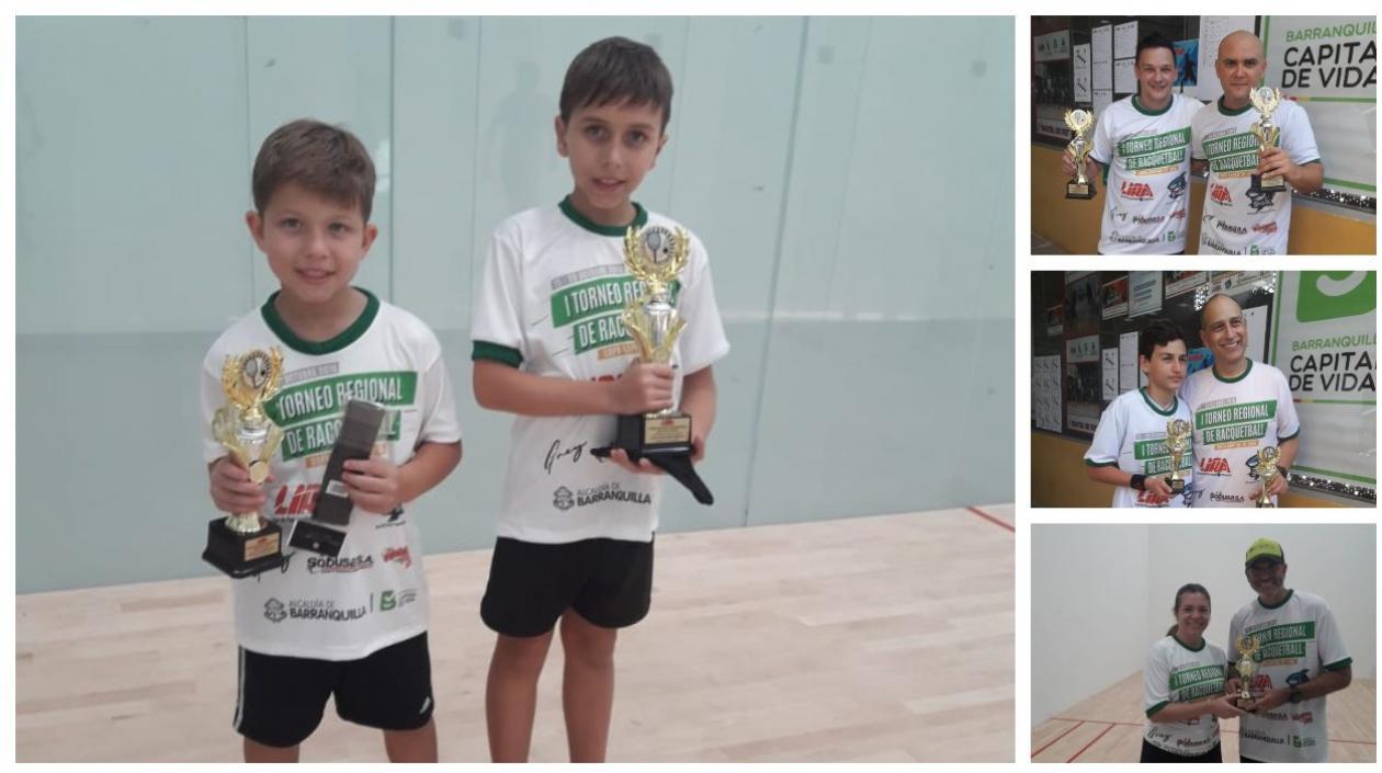 Jugadores ganadores del torneo. 