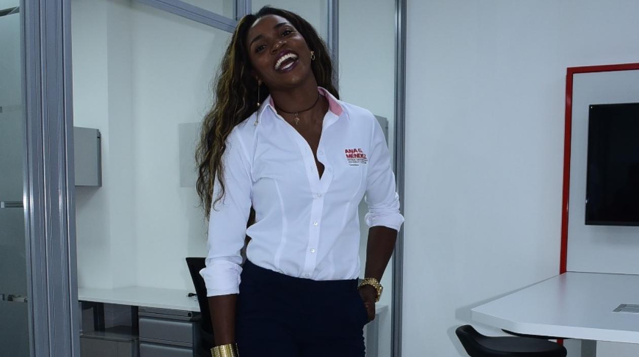 Caterine Ibargüen, atleta colombiana. 