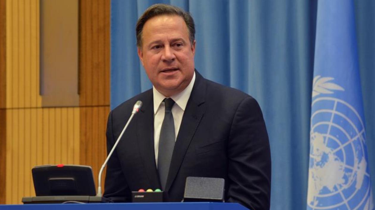 El presidente de Panamá, Juan Carlos Varela.
