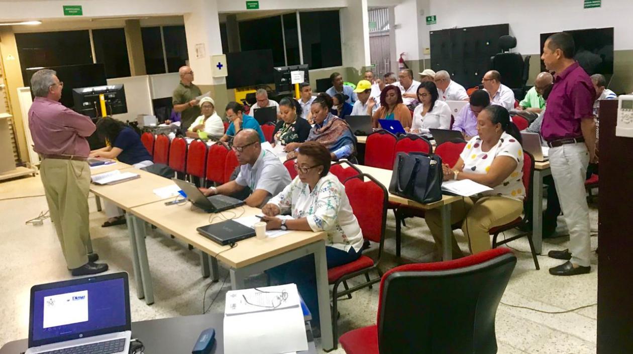 Los instructores que se capacitan en Barranquilla.