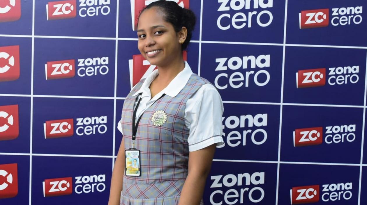 Dayana Palacios Santiago, estudiante con el puntaje más alto de Soledad.