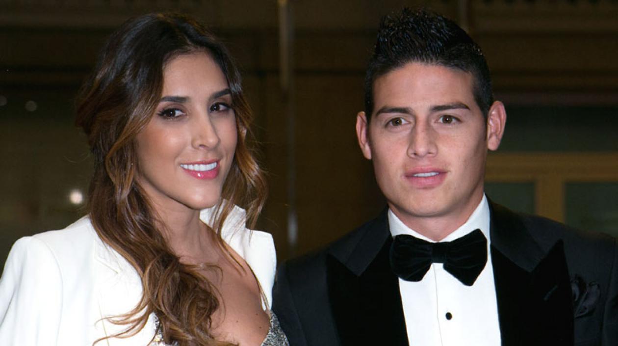 Daniela Ospina y James Rodríguez.