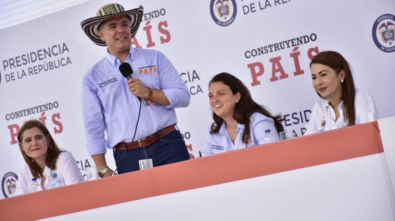 El Presidente Iván Duque en Chinú, Córdoba.