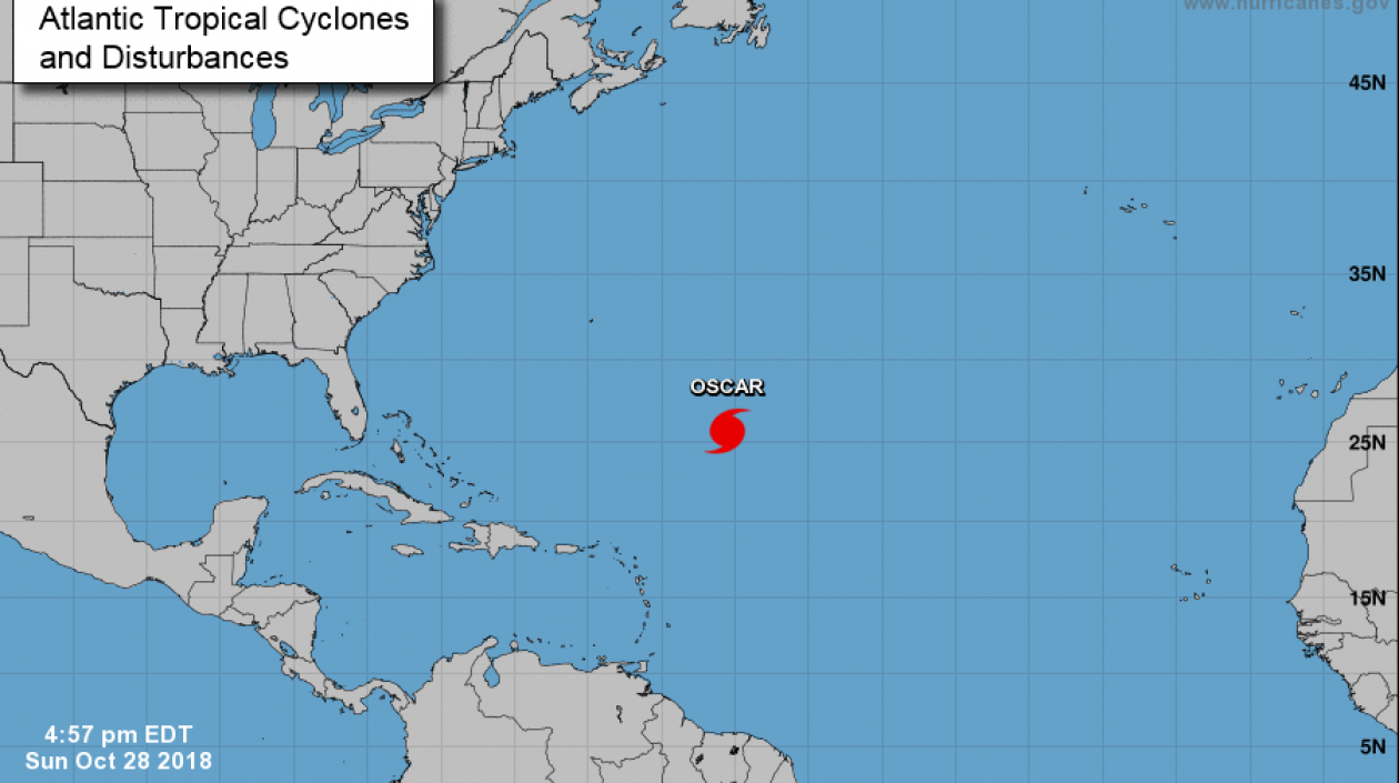 Óscar es el octavo huracán de la temporada.