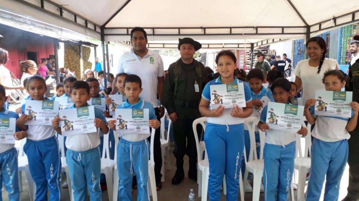 Actividad realizada en el barrio Rebolo. 