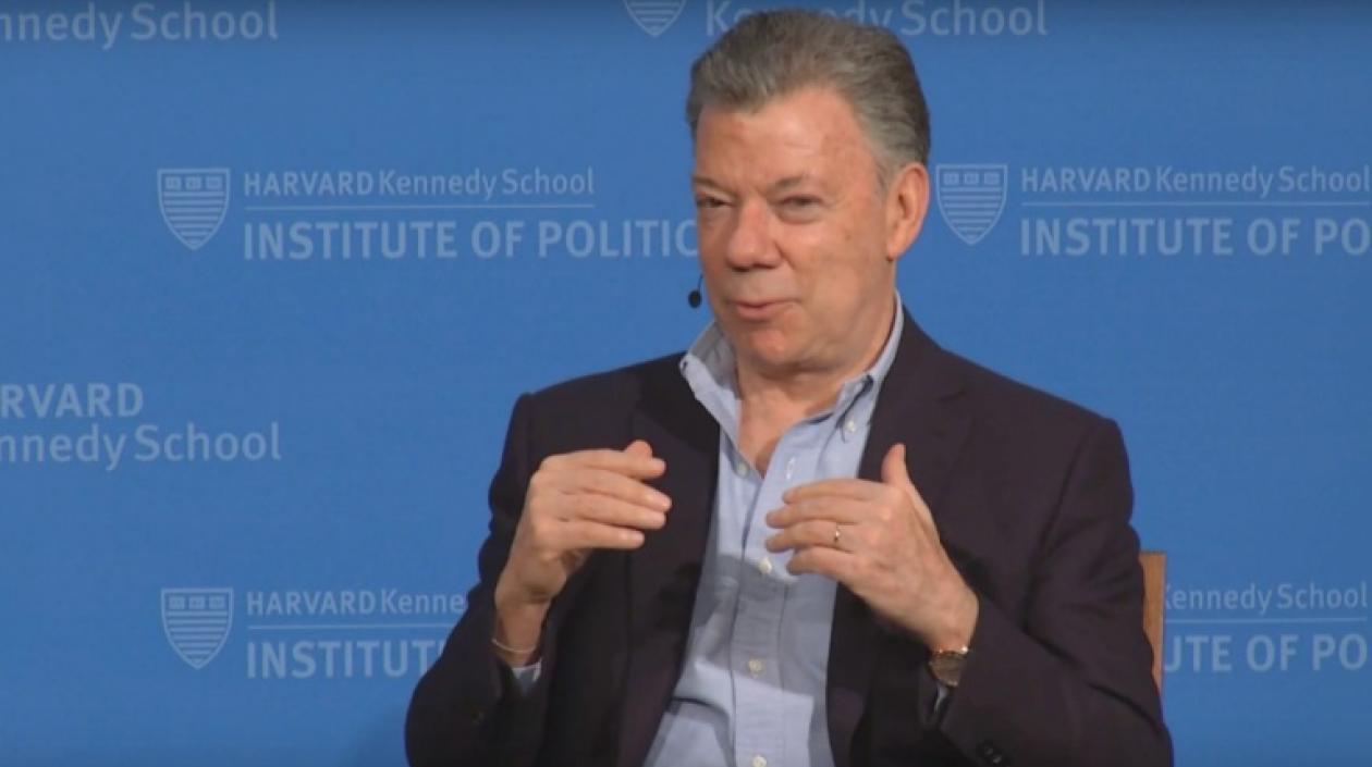 El expresidente Juan Manuel Santos. 