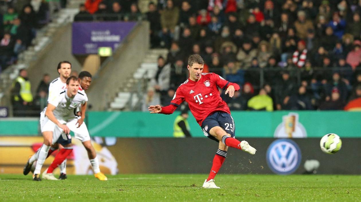 Thomas Muller anotó de tiro penal. 