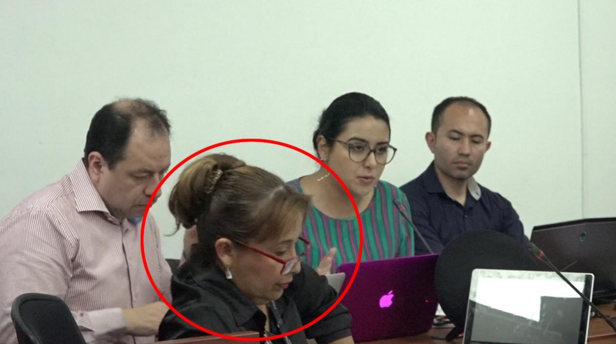 La representante de la Procuraduría, que en la audiencia de imputación al empresario Julio Gerlein Echeverría