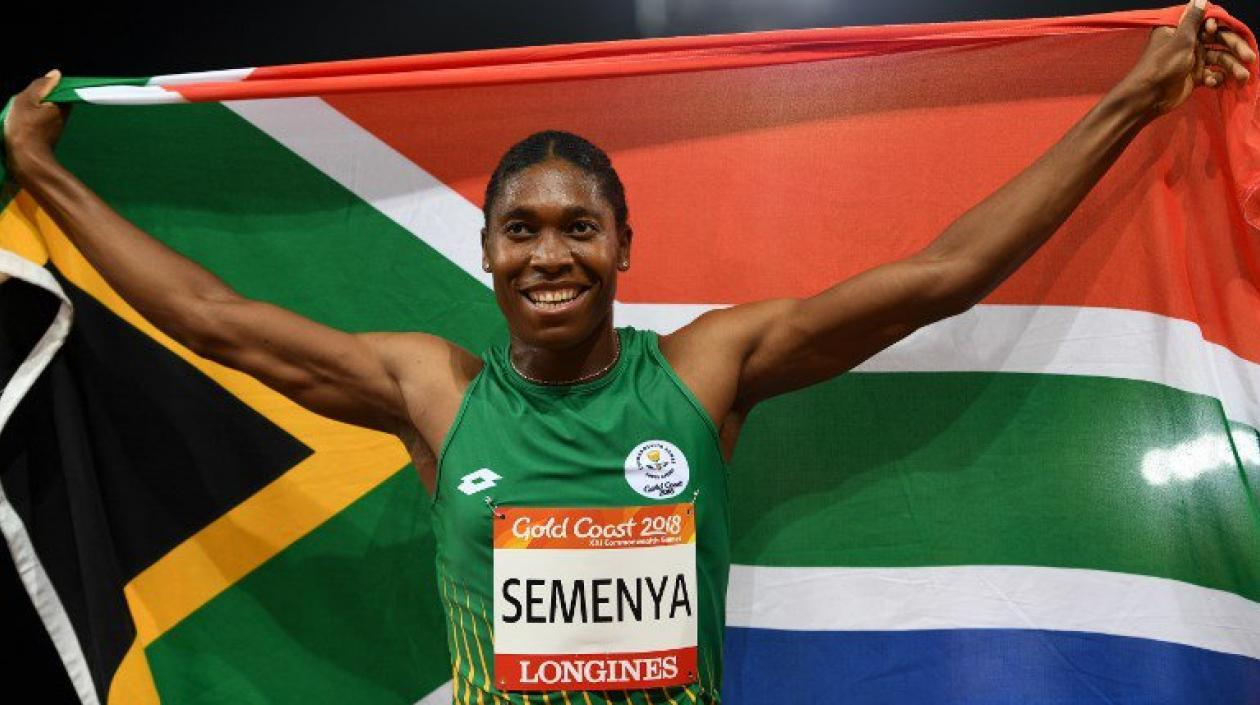 Caster Semenya, corredora Sudamericana. 