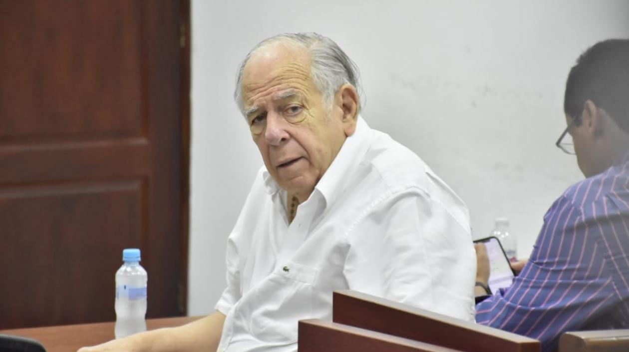 Julio Gerlein Echeverría en audiencia este viernes.