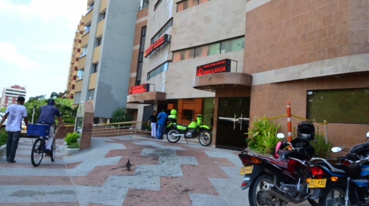 Clínica Reina Catalina donde se encontraba el menor.