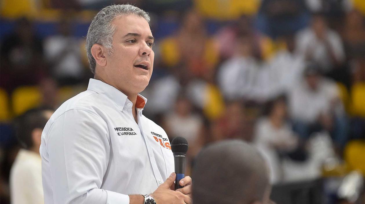 El Presidente de la República, Iván Duque. 