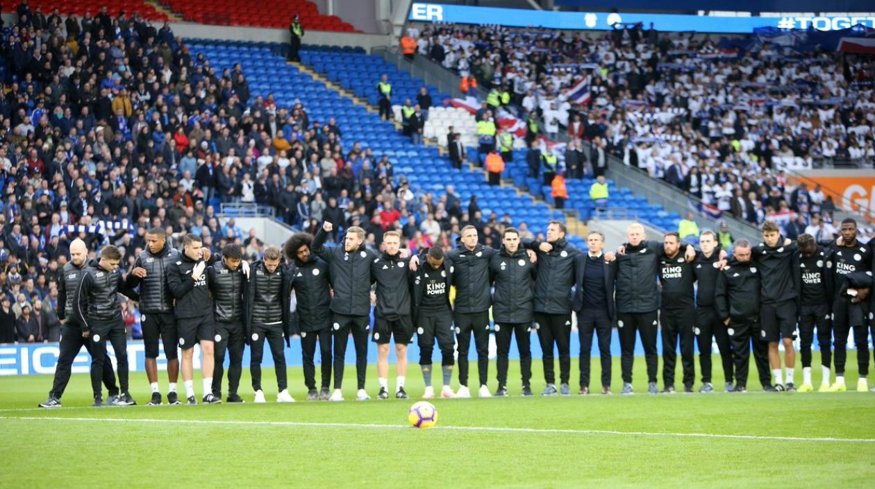 Momento del minuto de silencio.