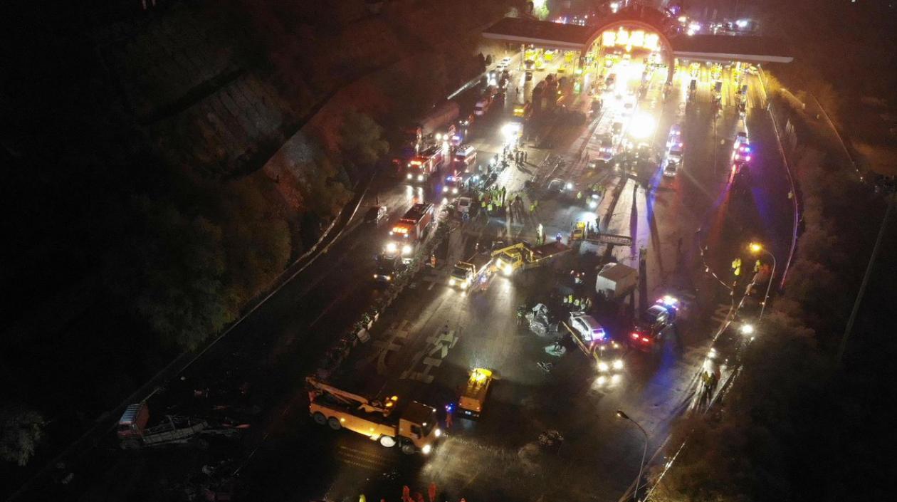 Lugar del accidente. 