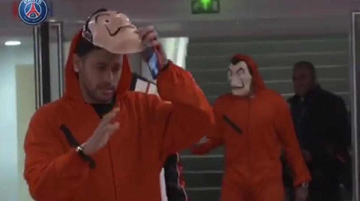 El brasileño Neymar del PSG.