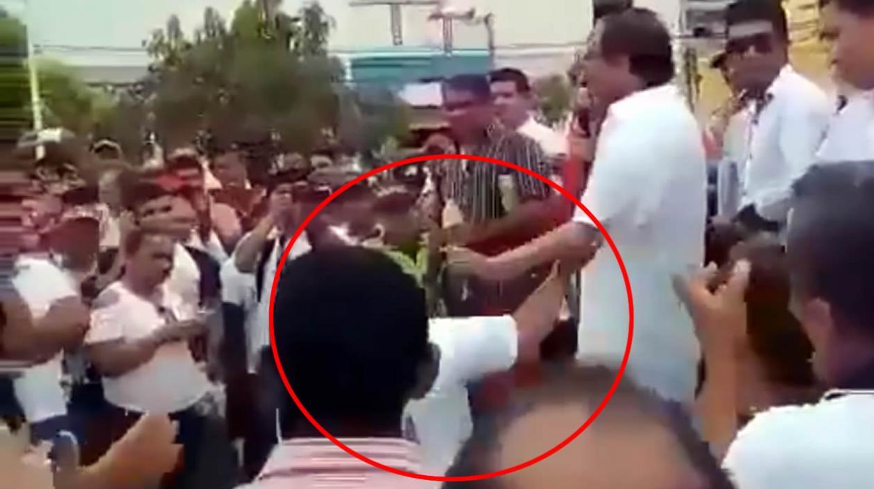 Momento del incidente.