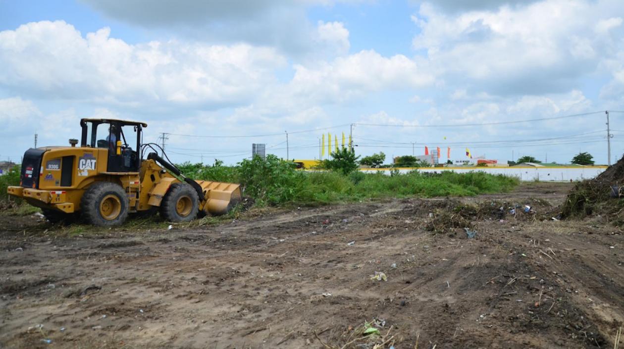 Lugar donde será construido el hospital en el barrio La Central.