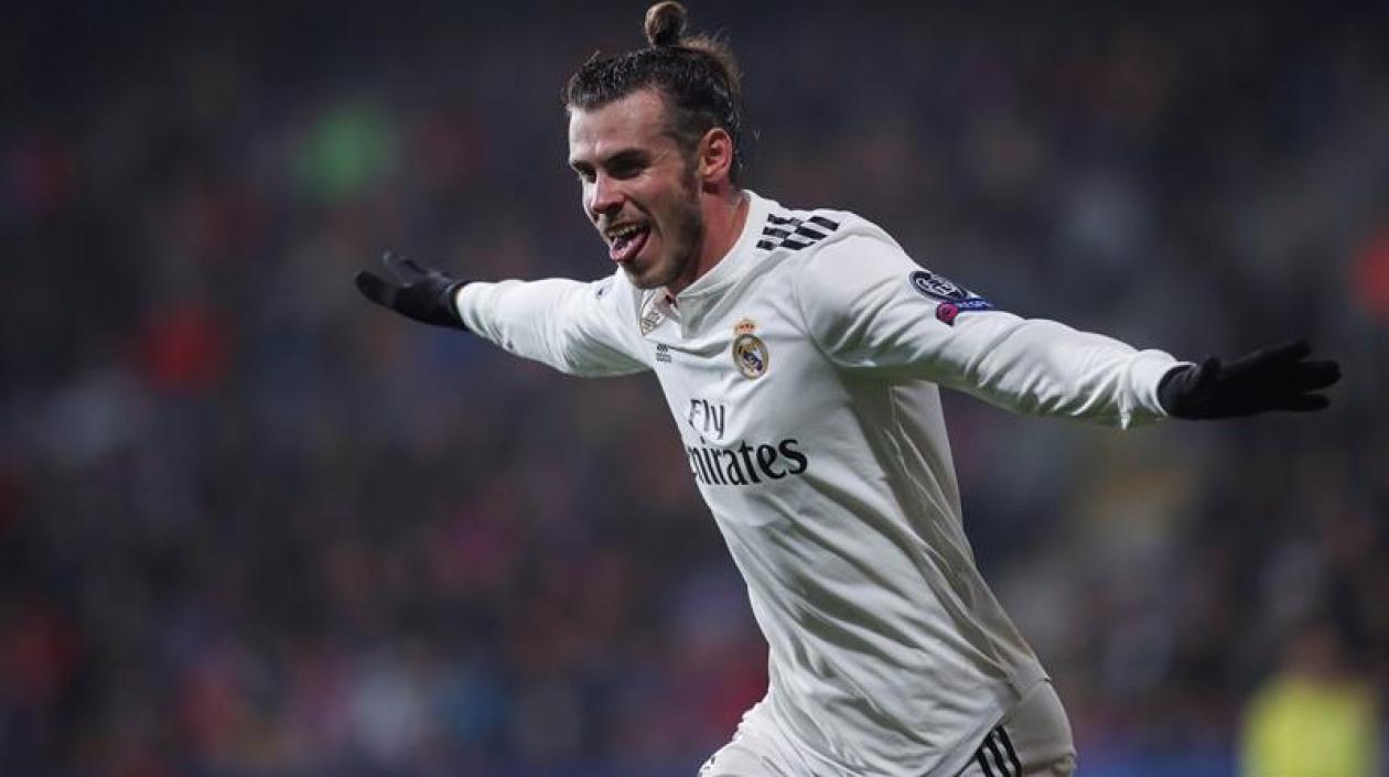Gareth Bale celebrando uno de los goles.