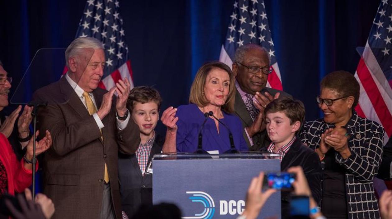 Nancy Pelosi, líder de la minoría demócrata de la Cámara de Representantes.