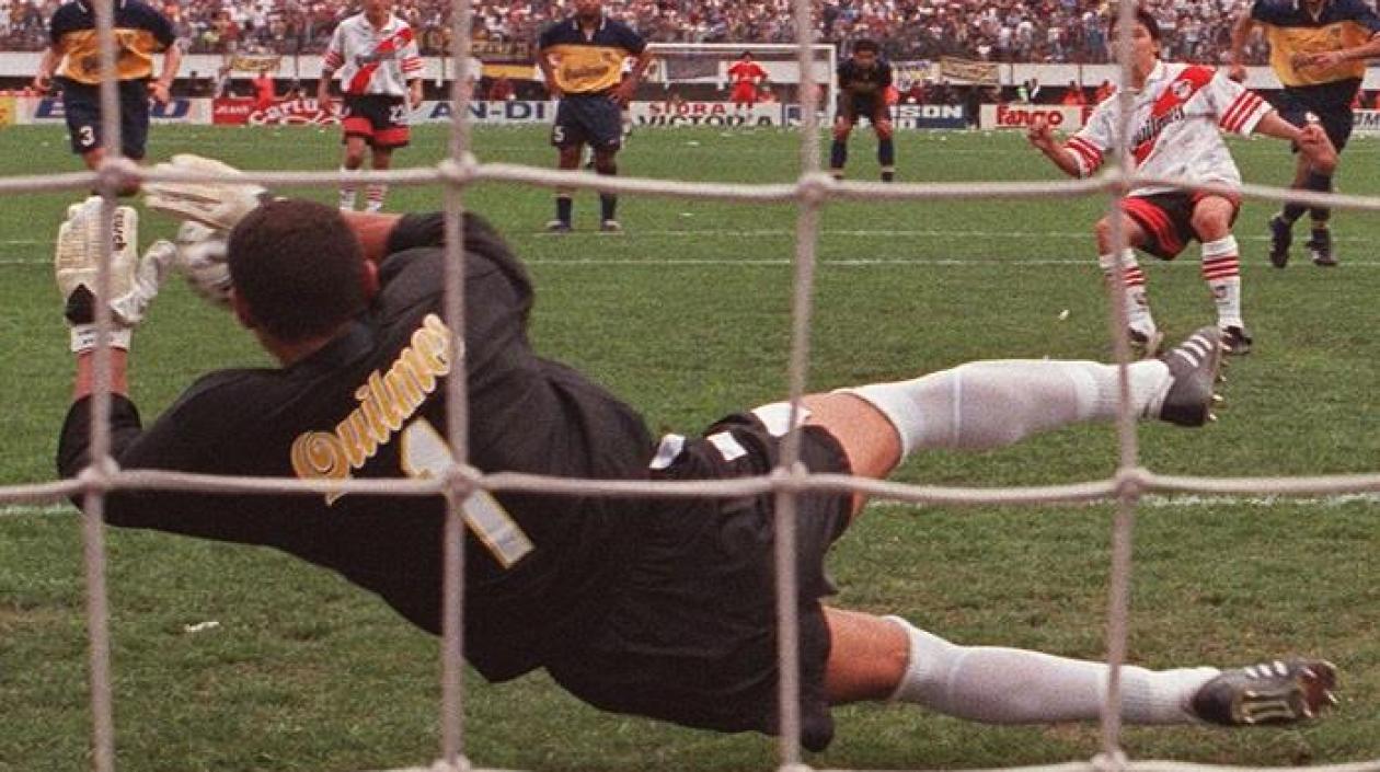 El penal que la atajó Córdoba a Marcelo Gallardo.