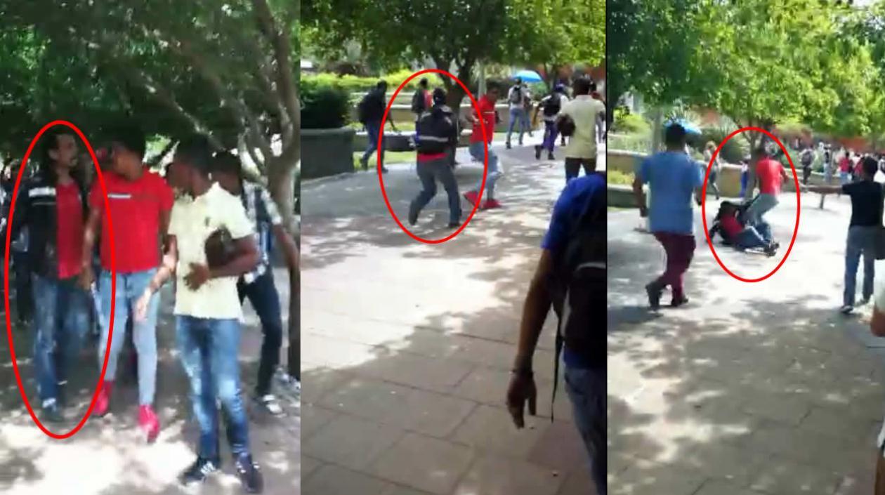 Jair Pérez insultando estudiantes que rechazan su comportamiento.