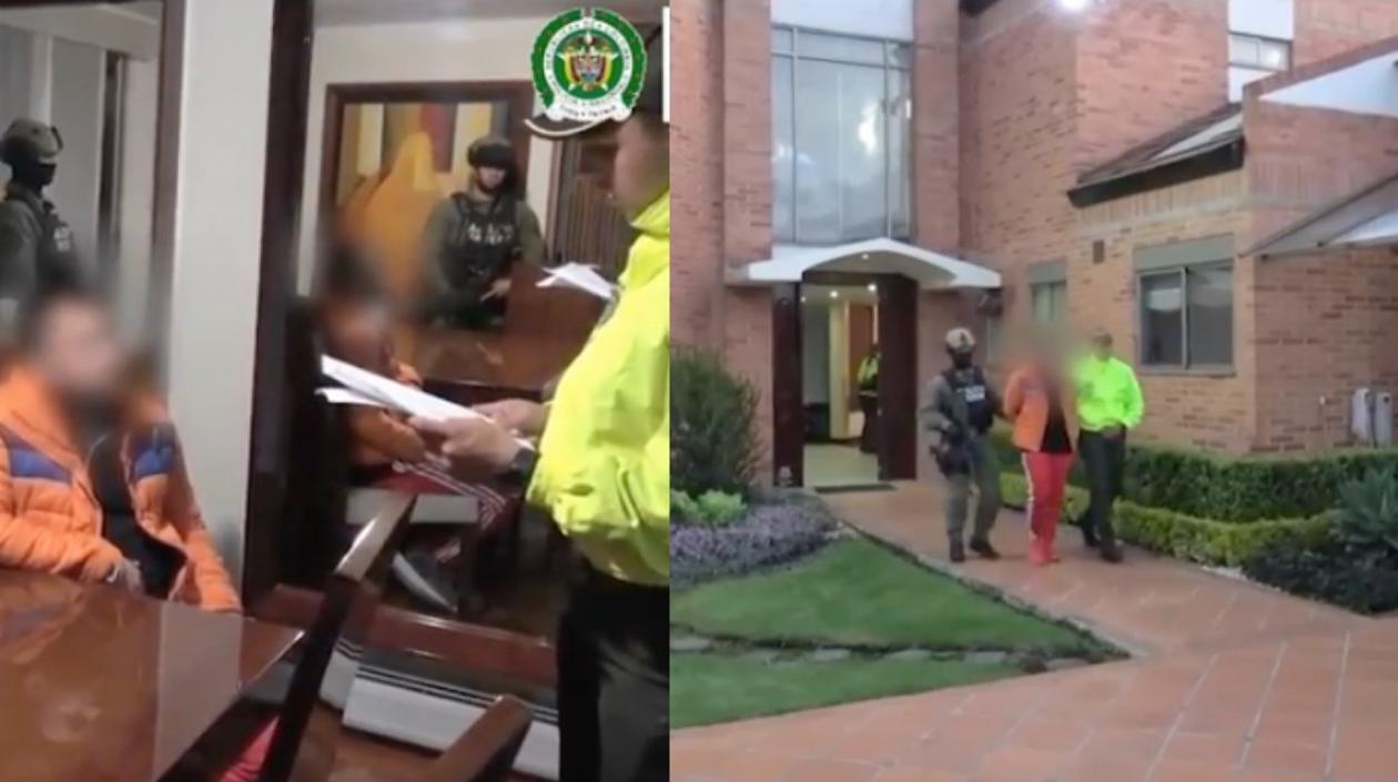 Entre los detenidos está Jeison Triana, presunto cabecilla de la organización.